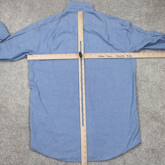 Exofficio Insect Shield Shirt Mens Medium Blue Cotton/Poly L/S Repellent Apparel - Picture 12 of 15